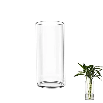 Afbeelding van TSKDKIT glazen vaas voor bloemen 20 cm cilinder heldere woonkamer moderne middelgrote x 10