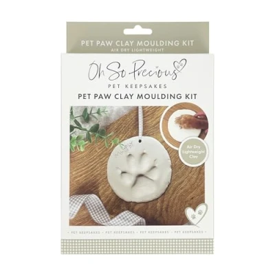 Afbeelding van Clay Pet Paw Impression Kit klei Moulding Keepsake voor honden en katten Gemakkelijk te gebruiken Gedenkteken, Puppy &amp; Kitten Prints Luchtdrogende