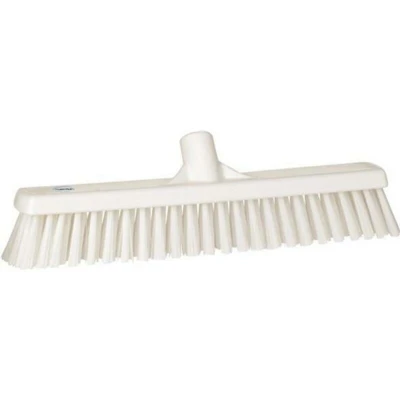 Afbeelding van Vikan Bezem zacht polyester wit, 41 cm, Geschikt voor Varkens Veehouderij