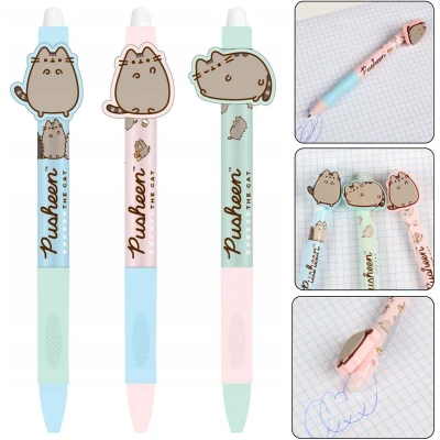 Afbeelding van Pusheen Gelpen met gum, automatisch uitwisbare pen, blauwe inkt, kantoor, school 0,5 mm