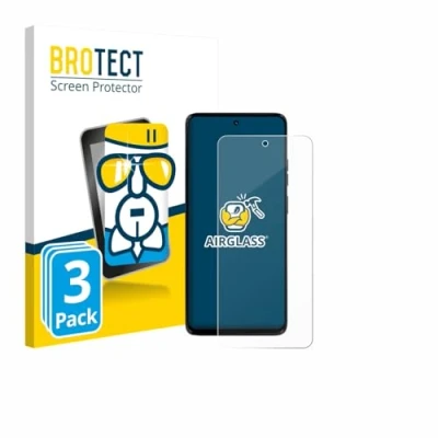 Afbeelding van BROTECT Screenprotector voor Motorola Moto G56 Folie Beschermfolie Beschermglas transparant (3 Stuks)