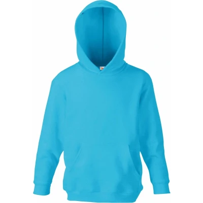 Afbeelding van Fruit Of The Loom Kinder Unisex Sweatshirt Met Capuchon / Hoodie (Azure Blauw)