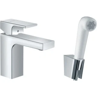 Afbeelding van Hansgrohe vernis shape wastafelmengkraan opbouw bidette set chr 71216000