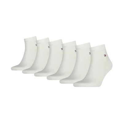 Afbeelding van Tommy Hilfiger Herensokken (verpakking van 6 stuks), wit, 43 45 EU
