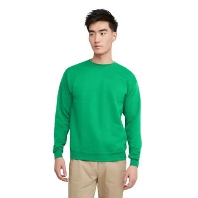 Afbeelding van Hanes EcoSmart Sweatshirtecosmart Sweatshirt van Ecosmartecosmart trainingspak (3 stuks) unisex volwassenen, Verde Kelly, 4XL