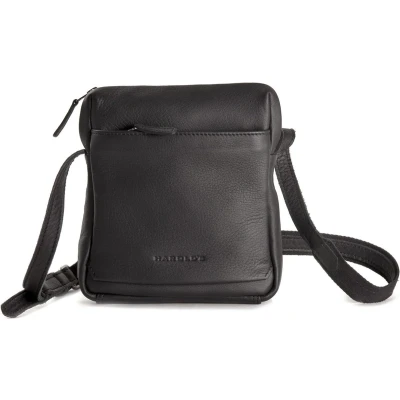 Afbeelding van HAROLD&#039;S Leren Schoudertas Ivy Lane Crossbag Black Zwart