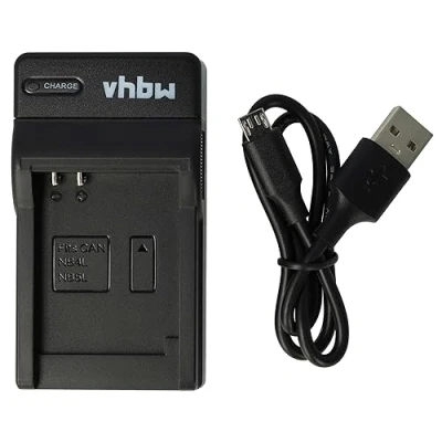 Afbeelding van vhbw Oplader compatibel met Canon NB 4L, 5L camera camcorder/accu laadstation, oplaadindicator, 4,2 V