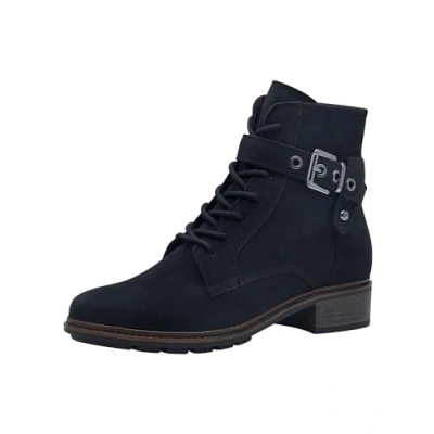 Afbeelding van Tamaris Dames 1 25265 43 modelaarzen, Navy Nubuc, 36 EU, EU
