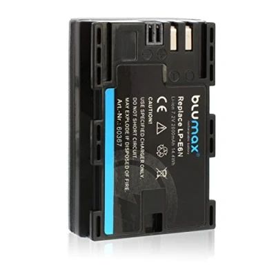 Afbeelding van Blumax LP E6N Batterij compatibel met Canon EOS R, 60D, 70D, 80D, 6D, 5D Mark III 2000mAh 7.2V 14.4Wh