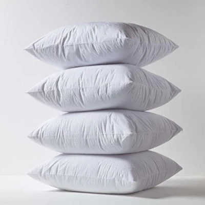 Afbeelding van Homescapes Set van 4 waterdichte kussenbeschermers Badstof kussenhoezen 60 x cm met ritssluiting