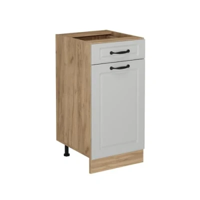 Afbeelding van Vicco Keukenonderkast R Line, Wit Landhuis/Krachtige eik goud, 40 cm zonder werkblad