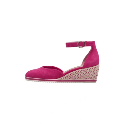 Afbeelding van Tamaris Sleehakken, Dames, Maat: 37, Fuxia Veloursleer