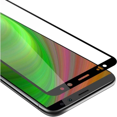 Afbeelding van Cadorabo Screenprotector geschikt voor Huawei MATE 10 LITE Volledig scherm pantserfolie Beschermfolie in TRANSPARANT met ZWART Gehard (Tempered) display beschermglas 9H hardheid 3D Touch