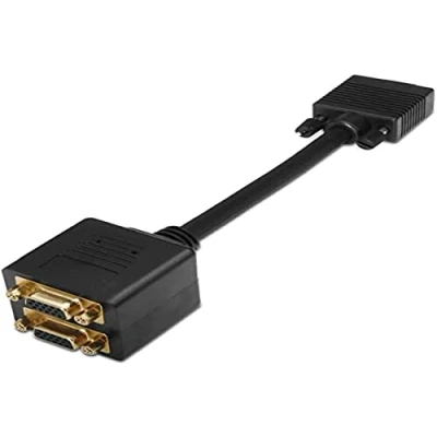 Afbeelding van AISENS A113 0080 Y adapter (SVGA HDB15/M 2 X HDB15/H, 20 cm) zwart