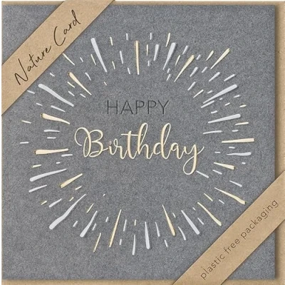 Afbeelding van Verjaardag Nature Card Handmade Happy Birthday 15,5 x cm
