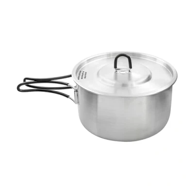 Afbeelding van Tatonka Kettle II 1.6 L Outdoor kookpan roestvrij staal met volumeschaal en inclusief deksel zeeffunctie 1,6 liter Ø 17,5 x 9,0 cm, zilver