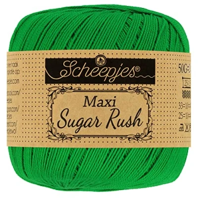 Afbeelding van Scheepjes Maxi Sugar Rush 606 Gras Green Garen 10x50g