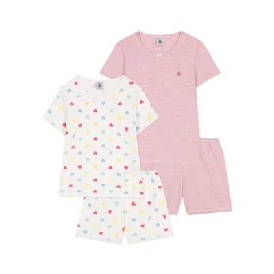 Afbeelding van Petit Bateau KIDS Happy 2 PACK Pyjama marshmallow/multicoloured/charme voor kinderen, Maat: 104, Marshmallow/multi coloured/charme