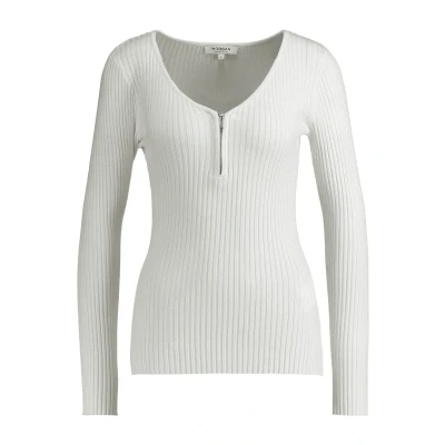 Afbeelding van Morgan longsleeve met textuur gebroken wit