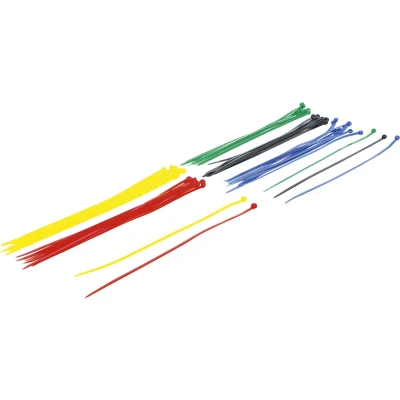 Afbeelding van BGS Kabelbinder assortiment kleur, 4,8 x 300 mm, 50 delig