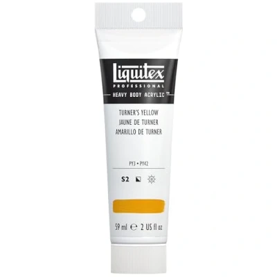 Afbeelding van Liquitex 1045730 Professional Heavy Body acrylverf in kunstenaarskwaliteit met uitstekende lichtechtheid en boterachtige consistentie, 59ml Tube, Turner’s Yellow