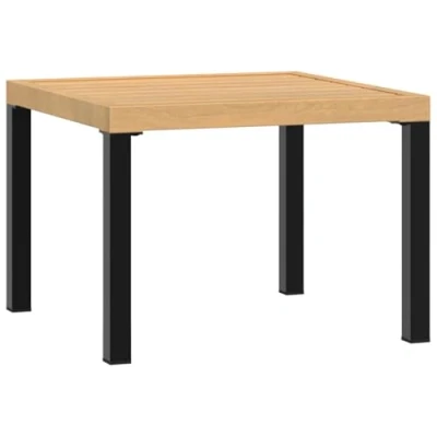 Afbeelding van Tuinsalontafel 55x55x39,5 cm gepoedercoat staal zwart