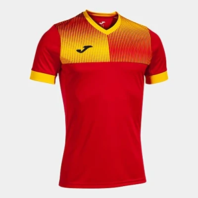 Afbeelding van T shirt met korte mouwen Eco Supernova rood geel
