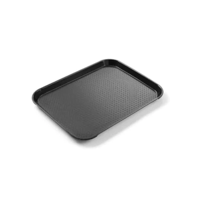 Afbeelding van HENDI Fastfood dienblad, small, temperatuurbestendig tot 80 C, 265x345x(H)20mm, polypropyleen, zwart