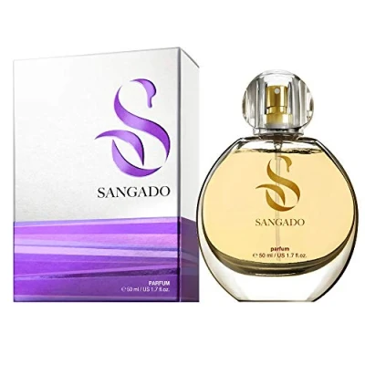 Afbeelding van LADY DIVINE by SANGADO, Parfum voor vrouwen, 8 10 uur langhoudend, Luxe geur, Amber Vanille, Fijne Franse Essenties, Extra Geconcentreerd (Parfum), Gourmand, 50 ml Spray