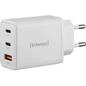 Afbeelding van (Intenso) W65ACC 65W USB A en C GaN lichtnetadapter 2x 1x wit (7806512)