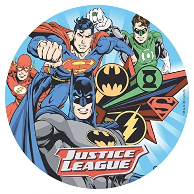 Afbeelding van Decora taartversiering van eetbaar papier Rechtstreeks league 20 cm