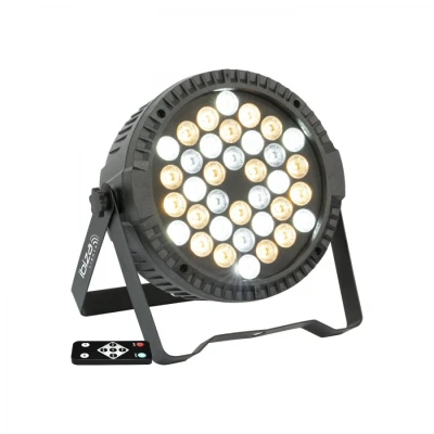 Afbeelding van Ibiza Light Thinpar 36x1 White Extra Platte Witte Led Par Projector