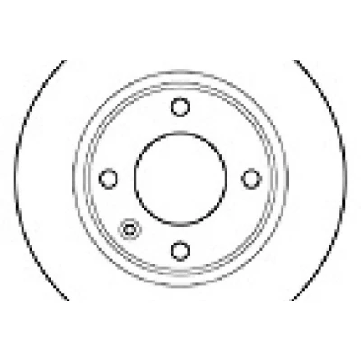 Afbeelding van MAPCO Remschijf 251mm 12mm 4 108mm volledig 15307 4246L6 Remschijven