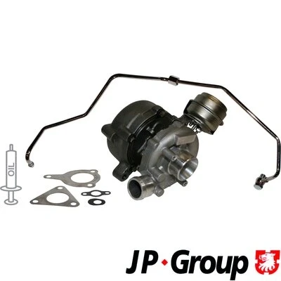 Afbeelding van JP GROUP 1117801310 Turbocharger Uitlaatgasturbo incl. Magnetische koppeling, Met olietoevoerleiding AUDI: A4 B7 Avant