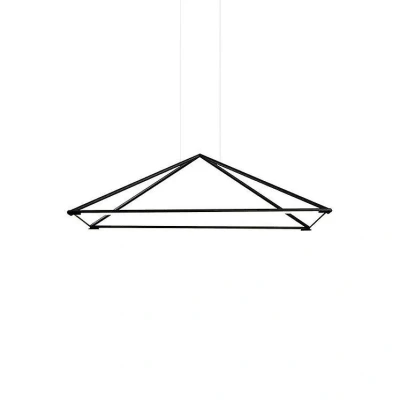 Afbeelding van LEDS C4 Tubs LED hanglamp mat zwart 90x60 cm