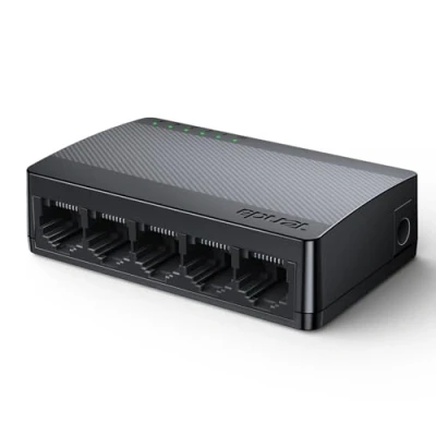 Afbeelding van Tenda Gigabit Switch 5 Poorts Ethernet (Plug and Play netwerkswitch, ventilatorloos, onbeheerd, zwart) (SG105 V4.0)