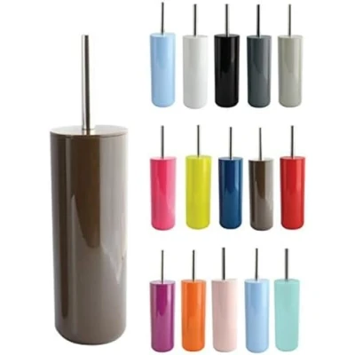 Afbeelding van MSV Porto Toilet/wc borstel in houder kunststof donkerbruin 38 cm Toiletborstels