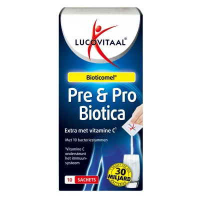 Afbeelding van Stapel tot 60% korting Lucovitaal Pre &amp; Probiotica 10 Bacteriestammen sachets