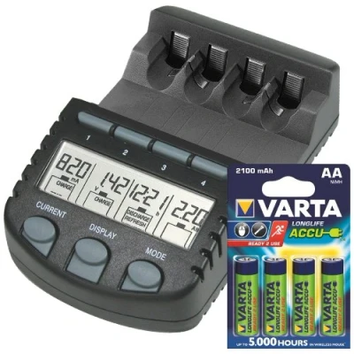 Afbeelding van techno line Technoline BC 7 set acculader voor V5676 zwart