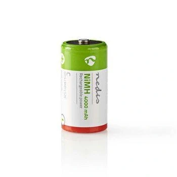 Afbeelding van Oplaadbare C HR14 batterij Nedis 2 stuks (NiMH, 4000 mAh, 1.2 V)