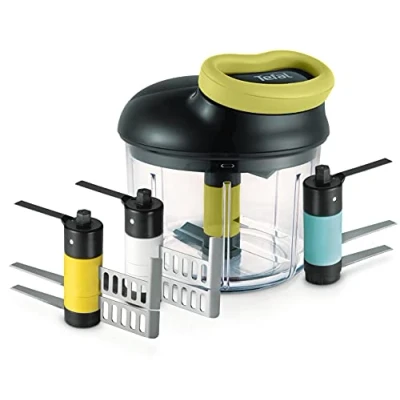Afbeelding van Tefal 5 Second Chopper: hakken+ pureren, ijs crushen &amp; opkloppen 900ML Hakmolen K13210 3 meegeleverde accessoires