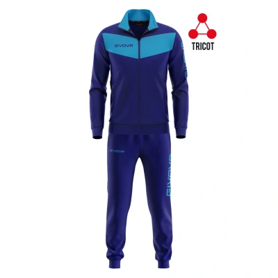 Afbeelding van Trainingspak, Zeus, Navy blauw/Royal blauw, maat S