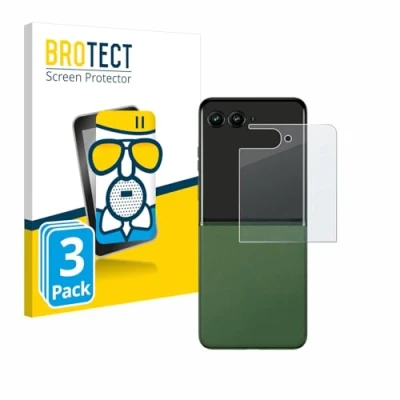 Afbeelding van BROTECT Antireflecterende Glas Screen Protector Mat voor Motorola Razr 50 Ultra (Achterdisplay) (3 Stuks) Schermbeschermer [Folie niet Gehard Glas]