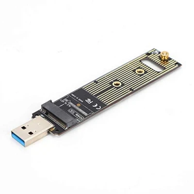 Afbeelding van M.2 NVME naar USB adapterkaart, harde schijf converterkaart SSD plug en play