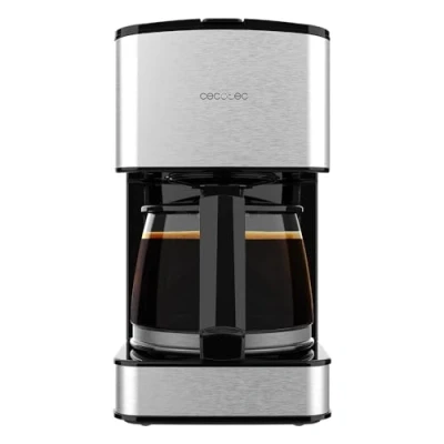 Afbeelding van Cecotec Drip Coffee 6 Kopjes 56 Drop Koffiezetapparaat. 650W Vermogen, Capaciteit 0,8 Liter, Antidruppel Tuit, Permanente of Papieren Filter, Afwerking in Roestvrij Staal en Aromaversterker