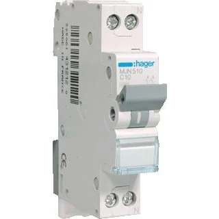 Afbeelding van Hager installatieautomaat 1p n 4 5ka c karakteristiek 10a mjn510