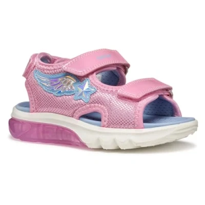 Afbeelding van Geox Ciberdron Sandalen voor kinderen, Maat: 27, Pink/light sky Imitatieleer/ textiel