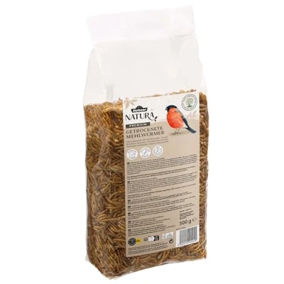 Afbeelding van Dehner Natura vogelvoer, meelwormen gedroogd, 500 g