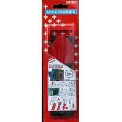 Afbeelding van FASTECH® 906 330C Klittenband Met riem Haak en lusdeel (l x b) 630 mm 50 Zwart, Rood 2 stuk(s)