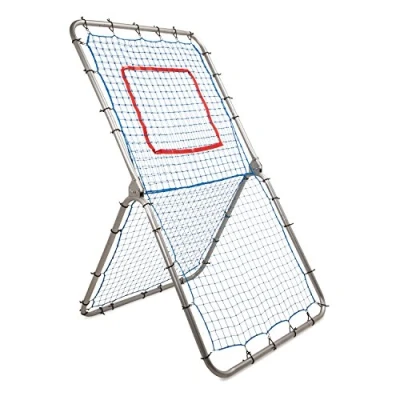 Afbeelding van Champion Sports BN4272 Rebound Pitchback Net, Verstelbare Training Praktijk Rebounder Bounceback Scherm, Zilver